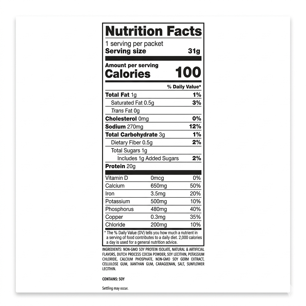 Cappuccino 20g Soy Protein Shake