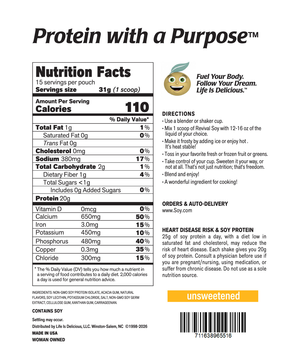 Vanilla Pleasure 20g Soy Protein Shake