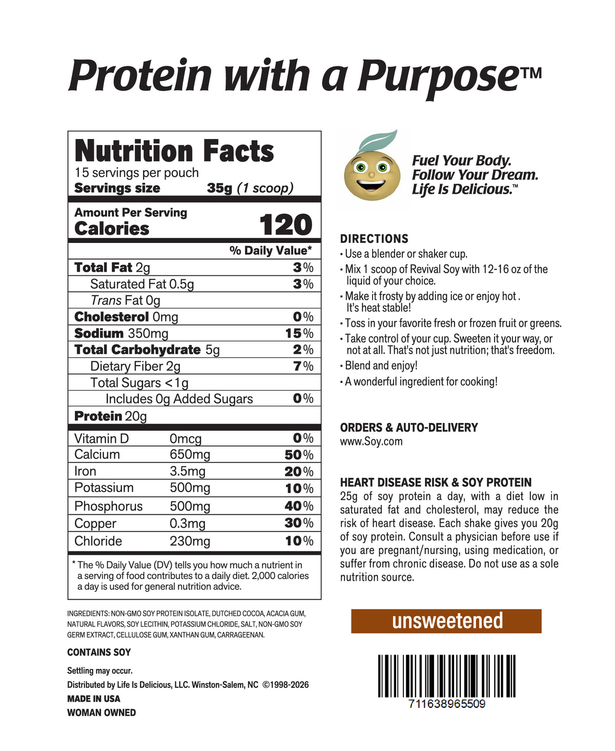 Chocolate Daydream 20g Soy Protein Shake